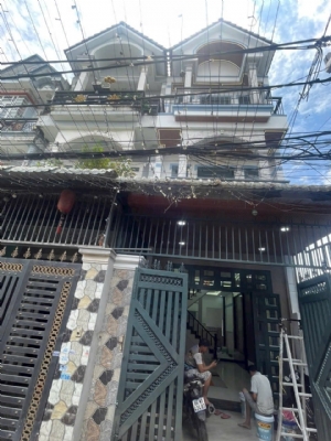 Nhà 1 trệt 2 lầu, hẻm xe hơi thông từ HT07 qua chợ Thiếc Quận 12